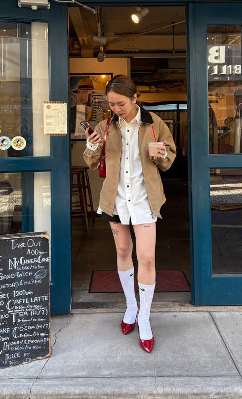 バイカラールーズブルゾン